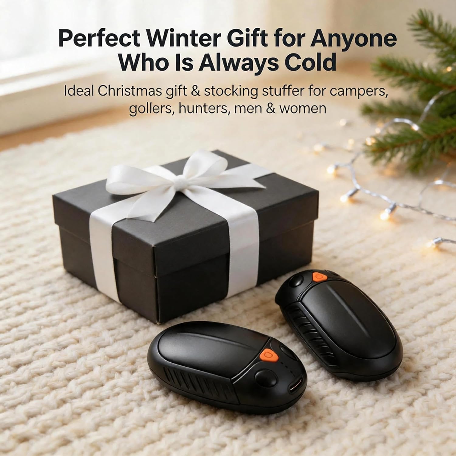 Detalle de Gutimo AO-218 Rechargeable Hand Warmers, 2-Pack with Split Design