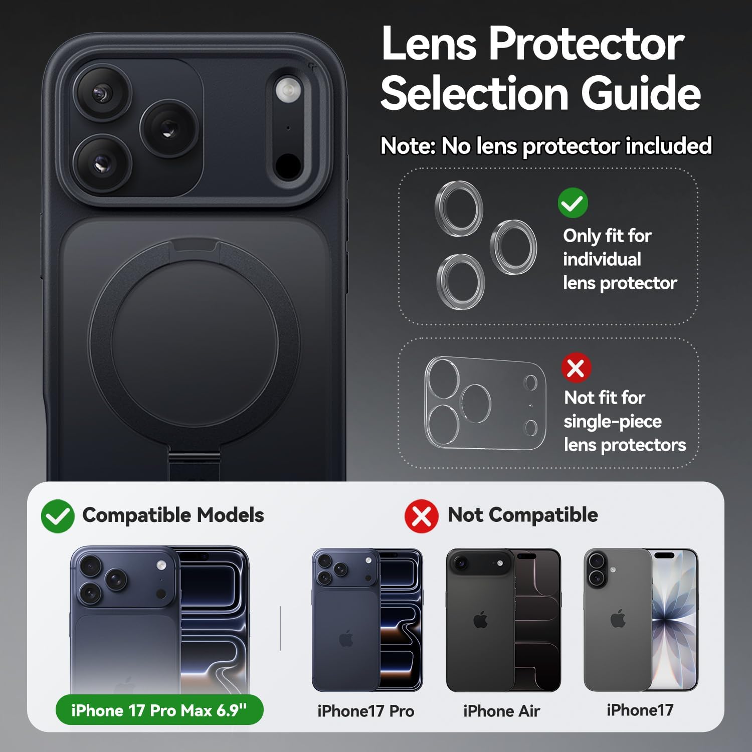 Thumbnail 6 de CASEKOO Ultra-Magnetic Stand for iPhone 17 Pro Max 6.9"