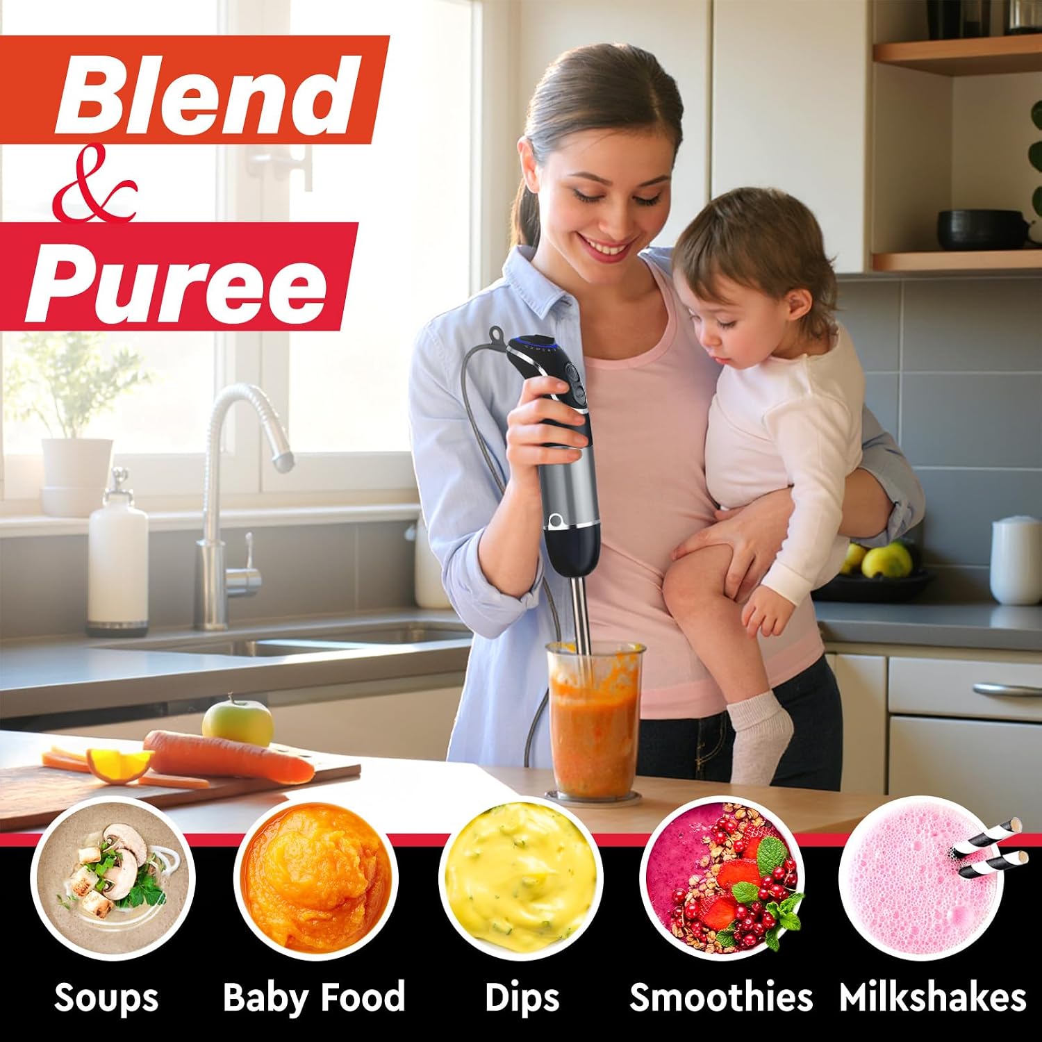 Detalle 2 de Mueller immersion blender 12-speed