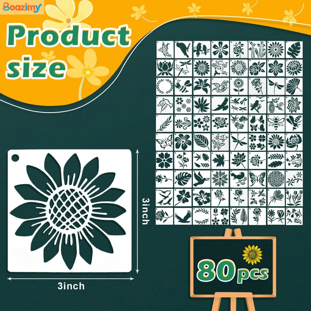 Thumbnail 1 de Reusable Nature Stencils, 3-Inch