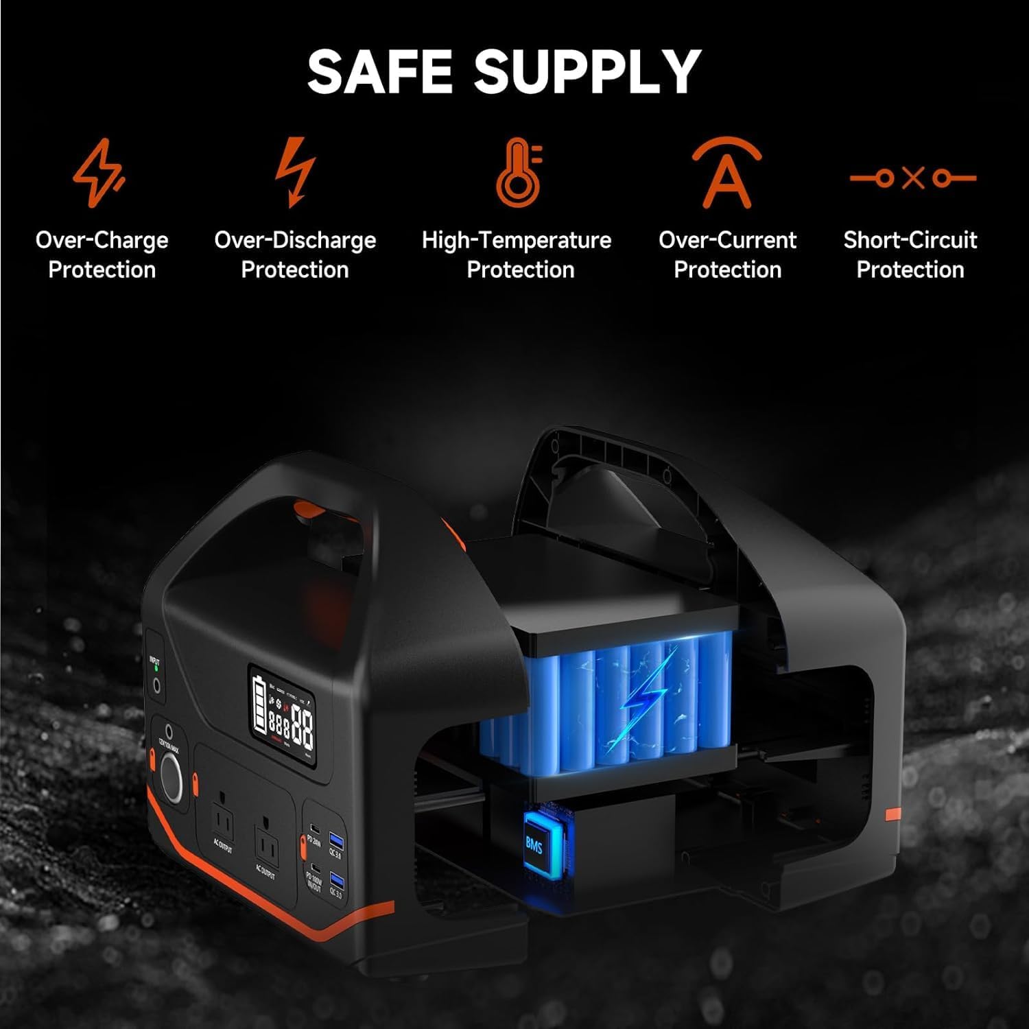 Detalle de BailiBatt Portable Power Station 300W