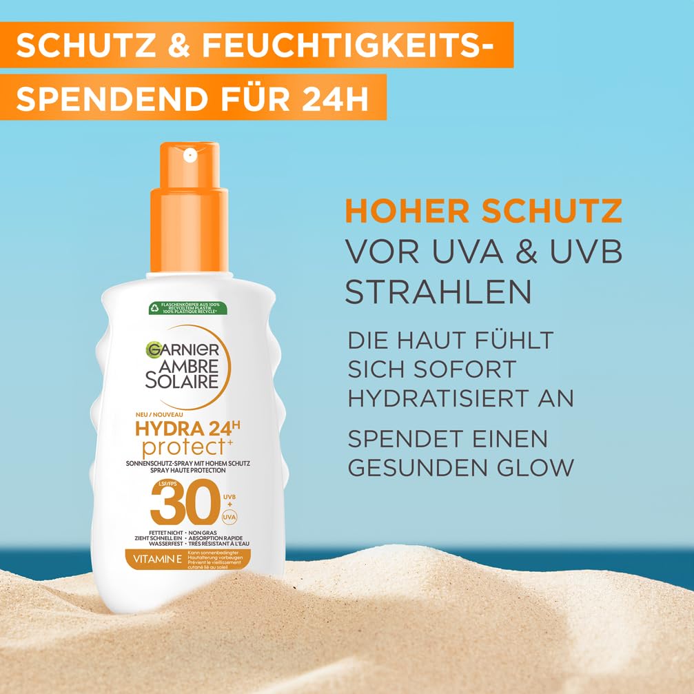 Detalle 2 de Garnier Ambre Solaire Hydra Protect Sonnenschutzmilch 30
