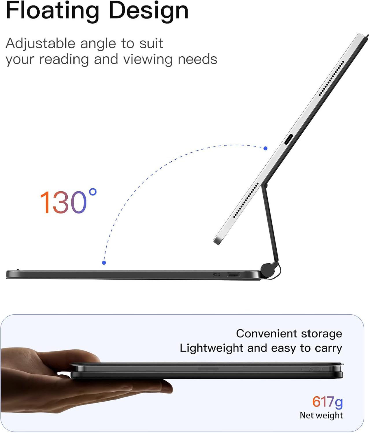 Thumbnail 2 de Inateck KB09119-10 magnetic keyboard case 11in trackpad