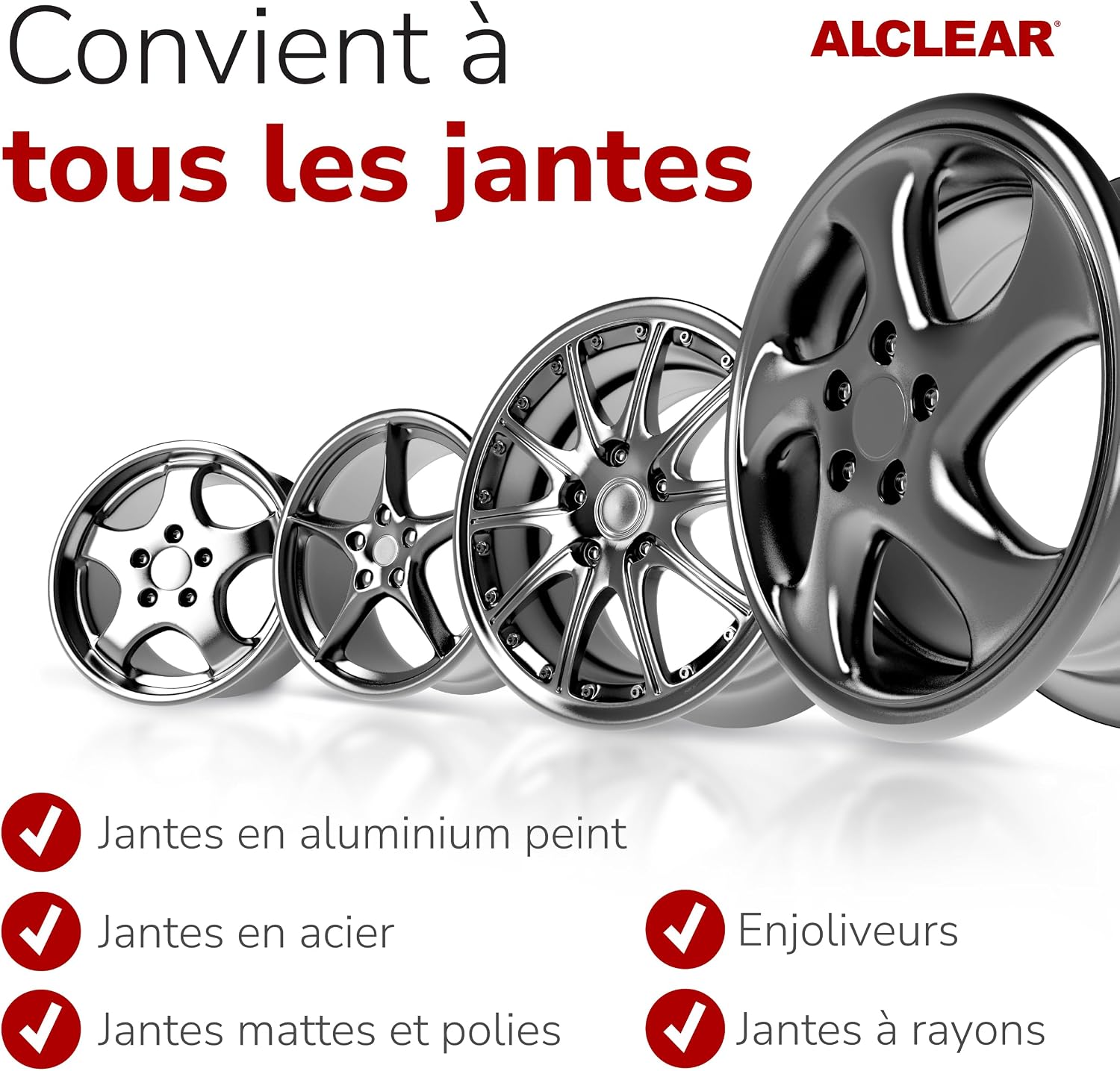 Detalle 2 de ALCLEAR 721FR Nettoyant jantes 1000 ml – indicateur violet, sans acide