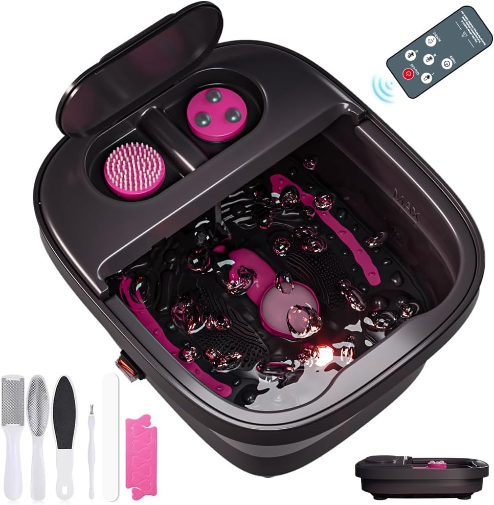 Detalle de Aqvesane BE-F800RC Collapsible Foot Spa with Heat, Bubbles and Remote