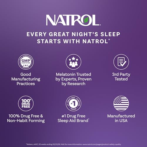 Thumbnail 6 de Natrol Melatonin 10 mg Fast Dissolve Tablets, Strawberry – 100 Count