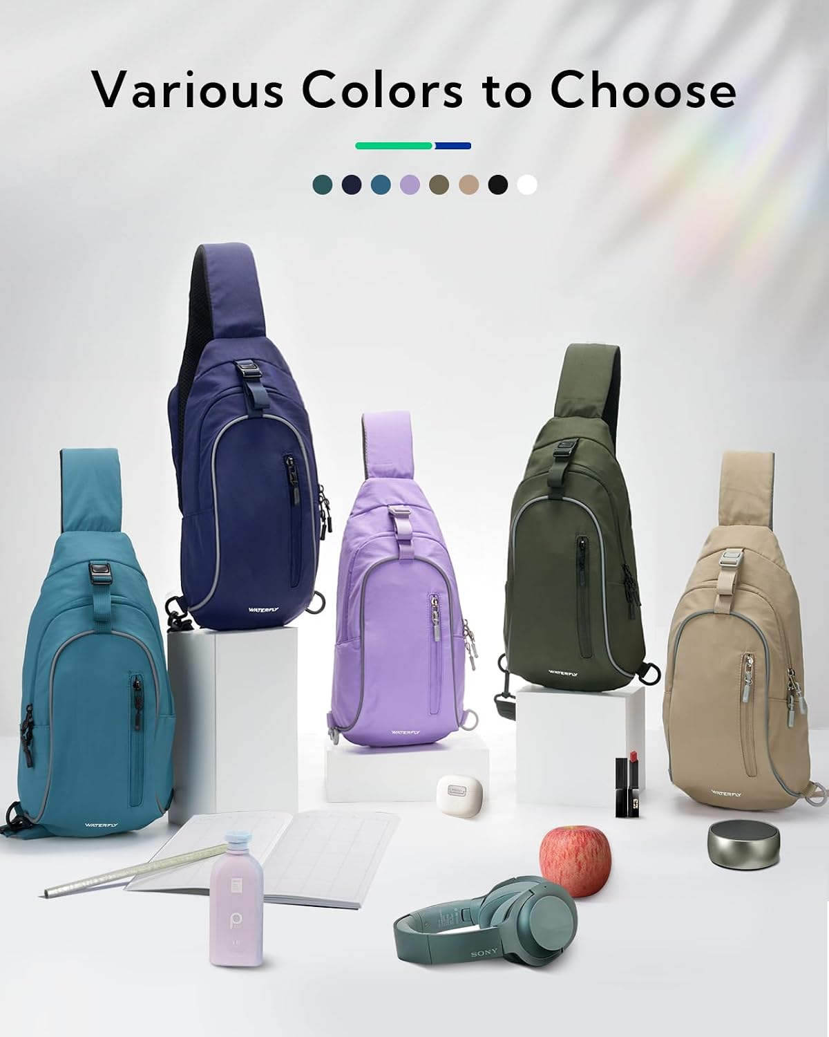 Thumbnail 6 de Waterfly Crossbody Sling Shoulder Bag (Small Chest Bag) – Lightweight daypack for walking, hiking and everyday carry