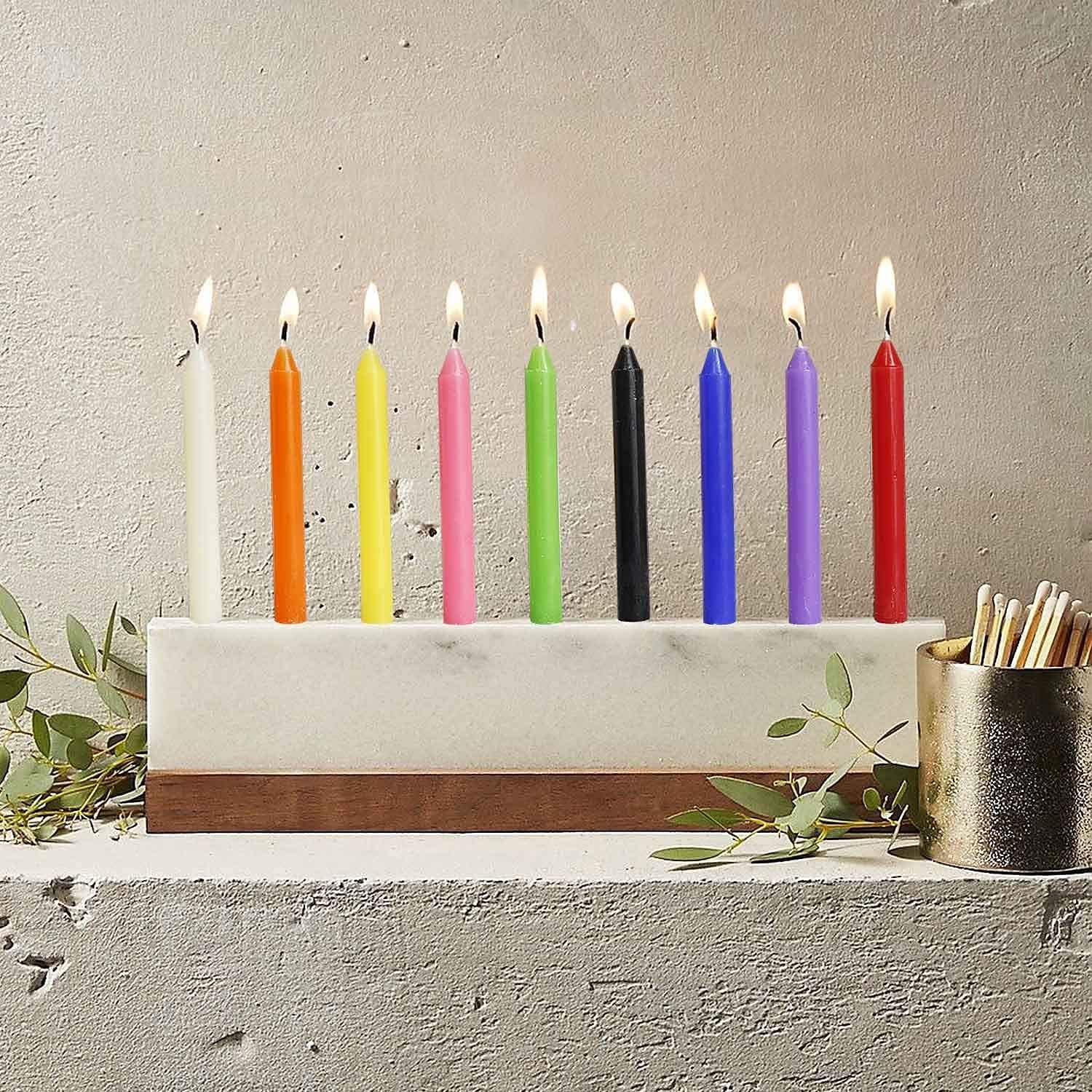Thumbnail 5 de Grcdoyvl 4" Unscented Taper Candle Set of 100 🕯