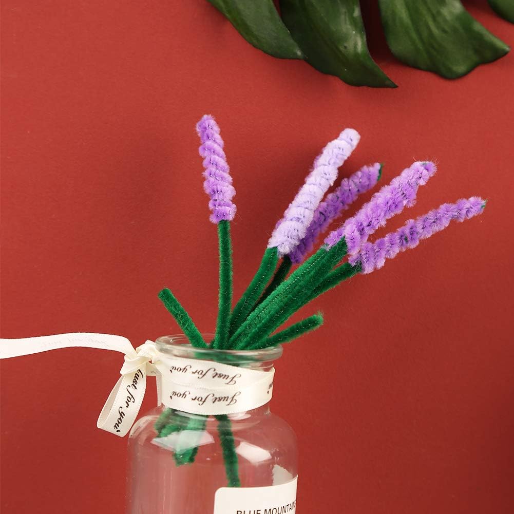 Thumbnail 5 de 100 Pieces Green Chenille Pipe Cleaners Set for DIY Crafts & Decorations