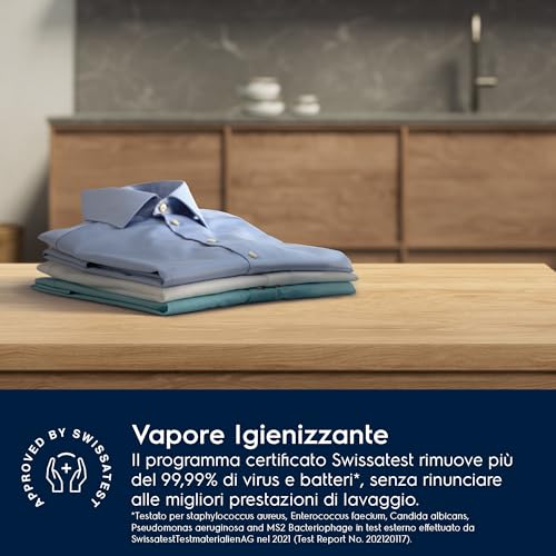 Detalle de Electrolux Lavatrice a Carica Frontale EW5F8W: 8 kg, TimeCare e AutoSense per lavaggi intelligenti
