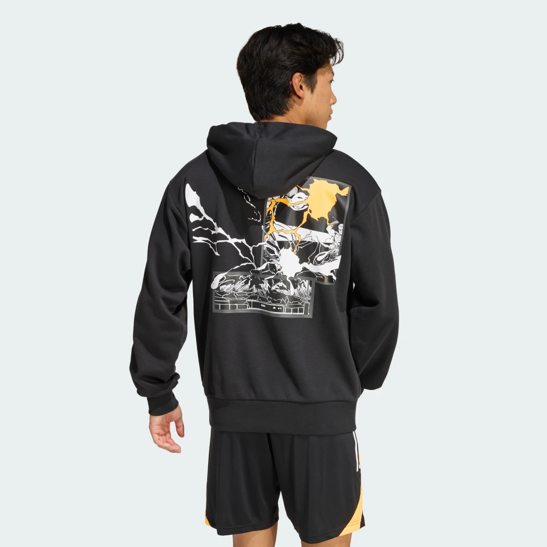 Thumbnail 1 de Sudadera con capucha Adidas All Blacks x Marvel - color Negro