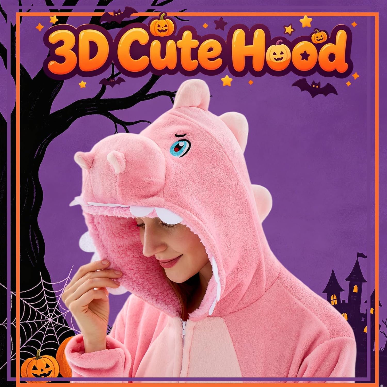 Thumbnail 3 de Sokliro Adult Animal Onesie Pajamas with Hood and Side Pockets
