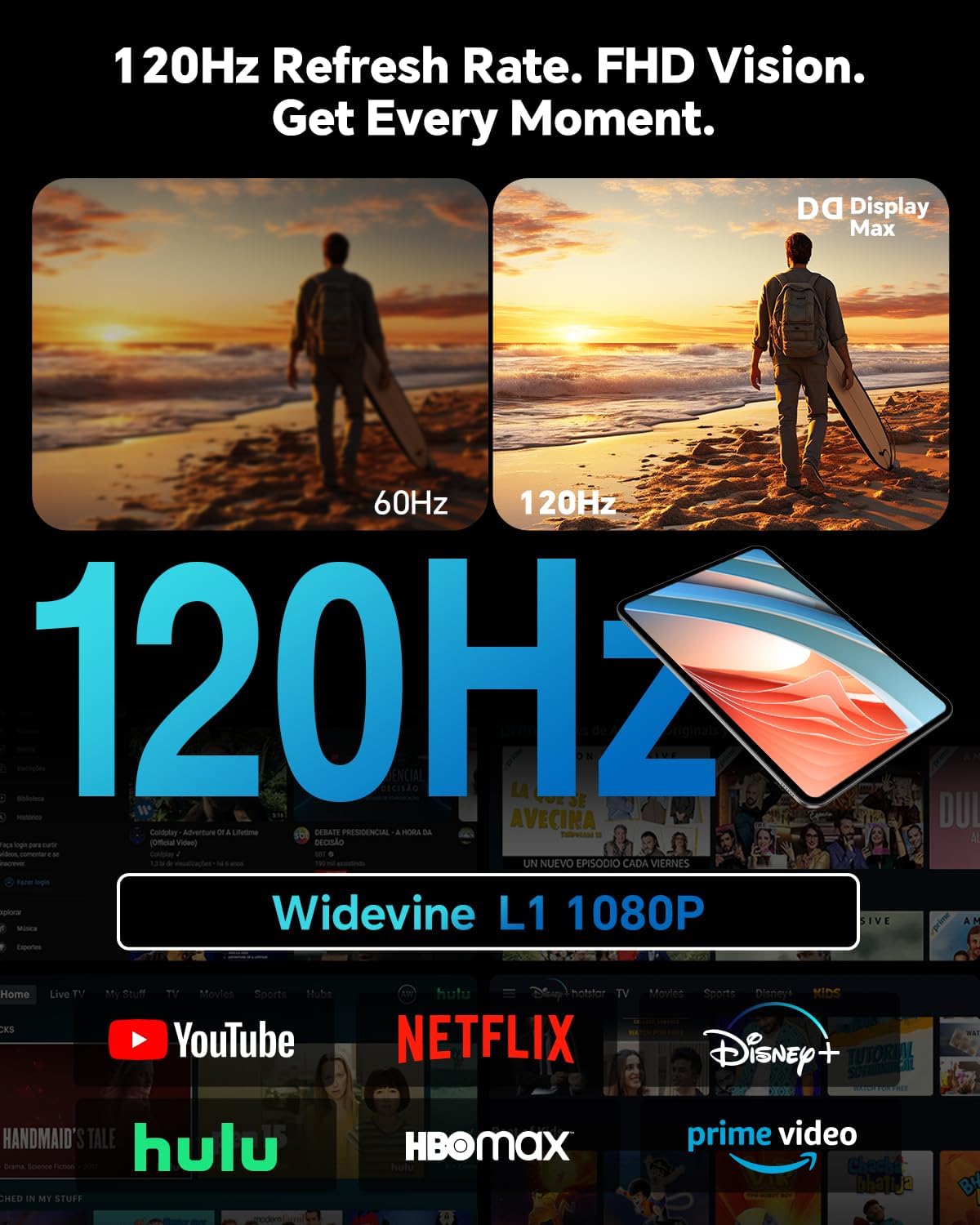 Detalle 2 de TECLAST T65 Android 16 Tablet, 13.4-Inch 120Hz Display, 256GB