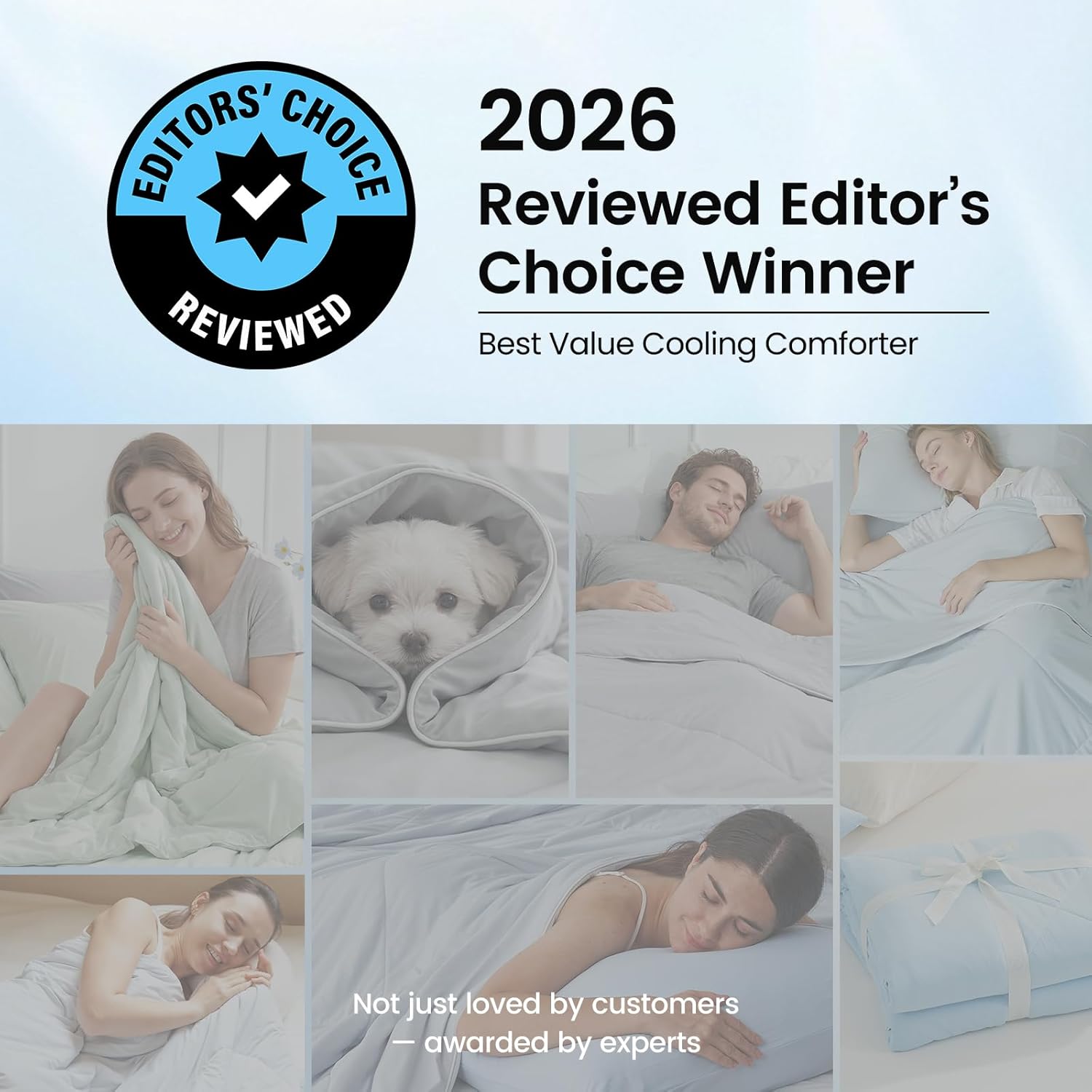 Thumbnail 2 de Cozy Bliss Cooling Comforter Queen Size — breathable, cooling bedding for hot sleepers & night sweats