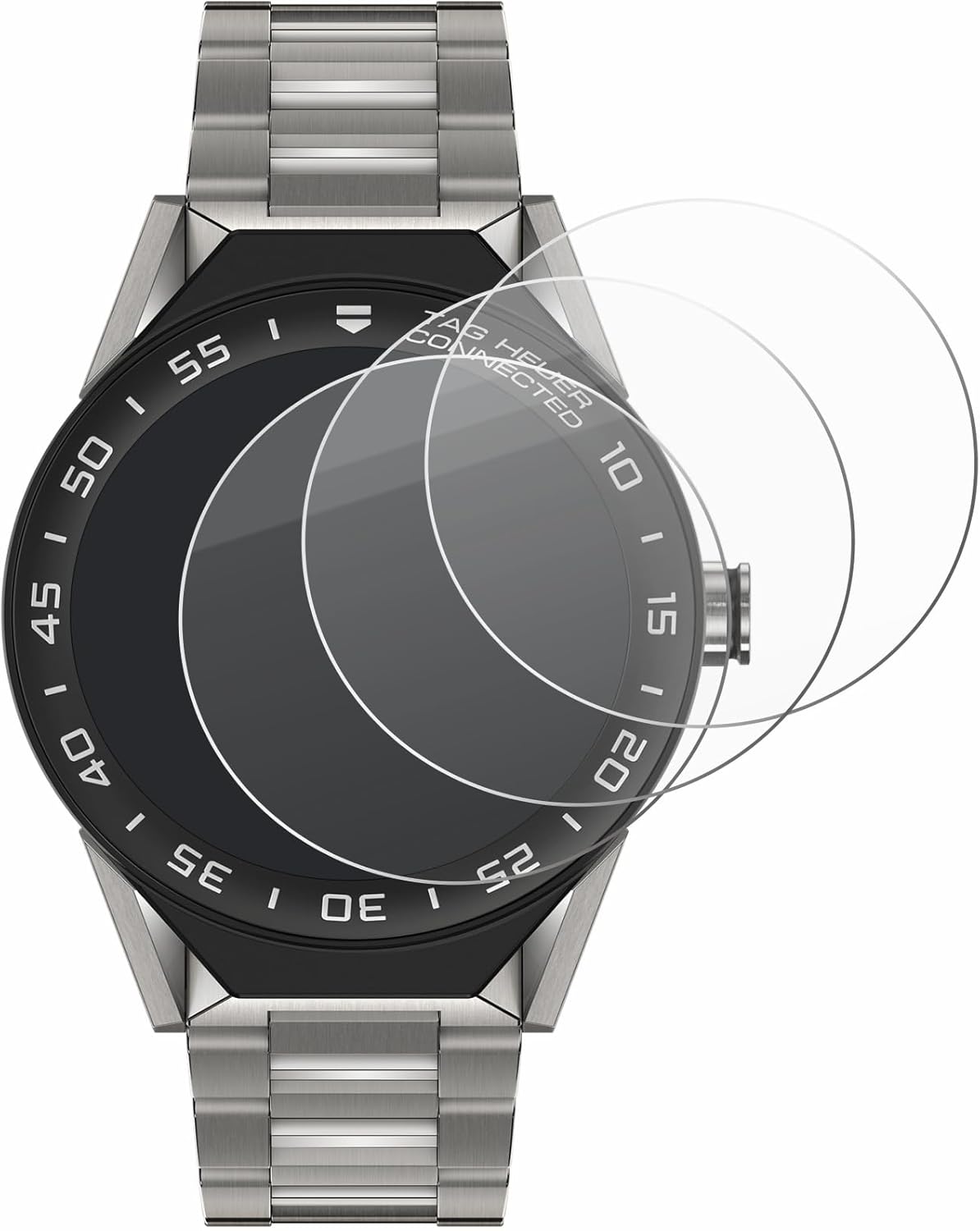 Thumbnail 1 de brotect Glass Screen Protector Film for TAG Heuer Connected Modular 45 (3 Pack) – Glass-Foil Protection