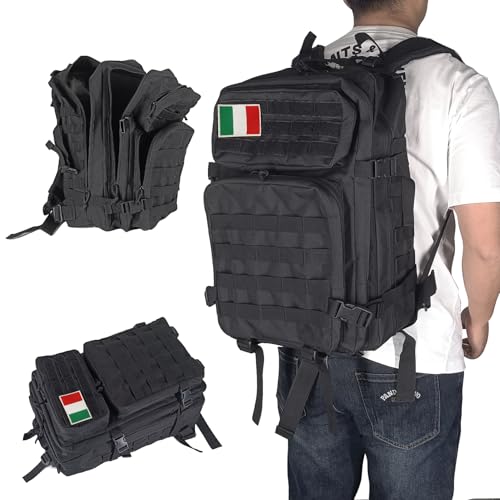 Thumbnail 2 de Oreunik Zaino Militare 45L — Zaino Tattico Impermeabile con Sistema Molle, Nero