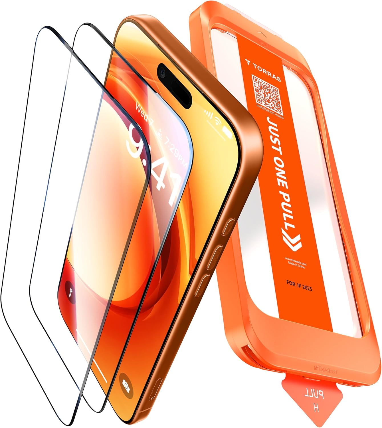 Detalle de TORRAS Präzise iPhone 17 Pro Panzerglas 2 Stück