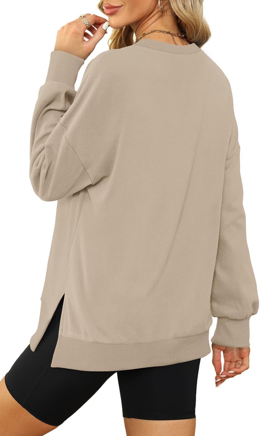 Detalle de XIEERDUO Oversized Sweatshirt, Polyester-Spandex Blend