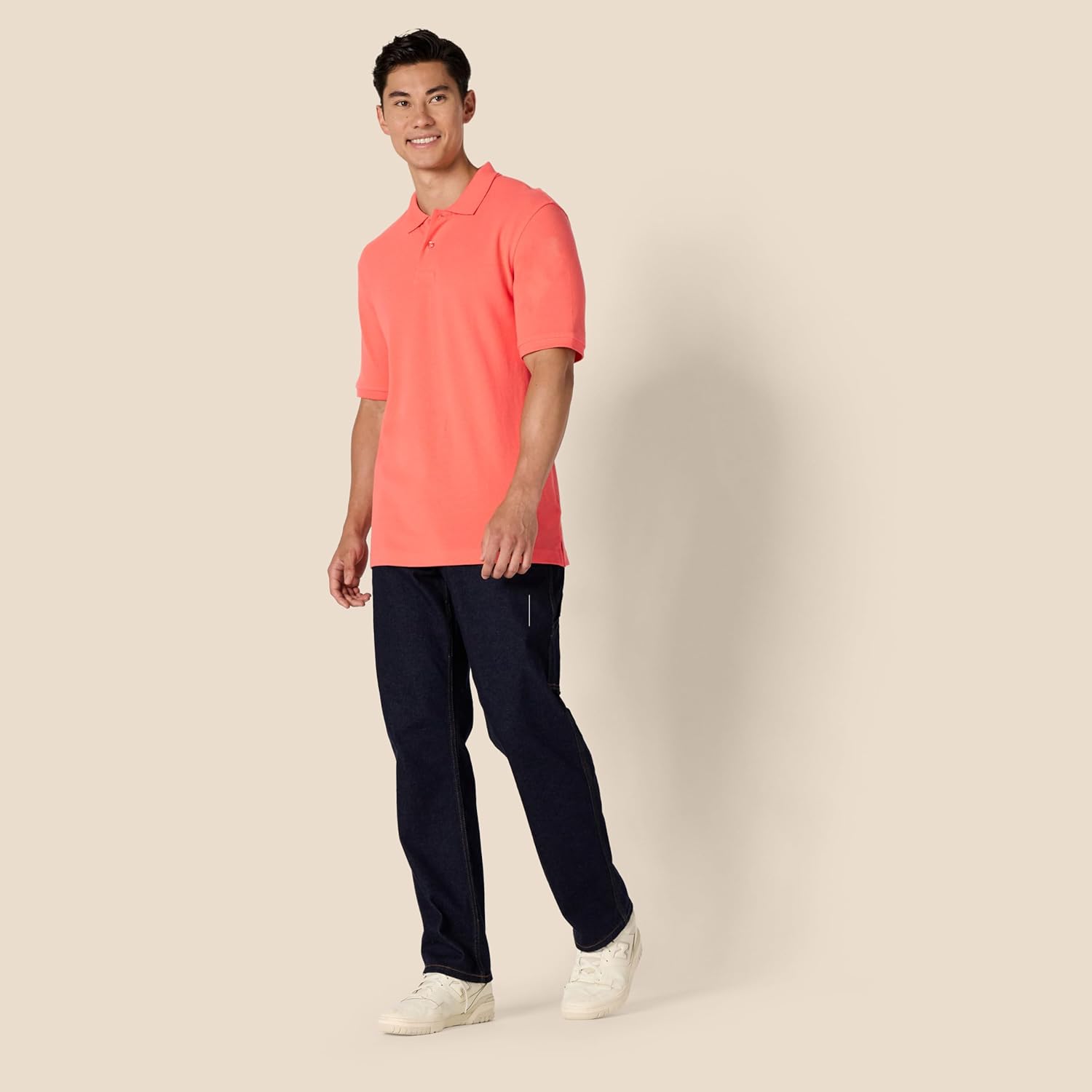 Thumbnail 5 de Herren Polohemd aus Baumwollpiqué mit normaler Passform (in Übergrößen) – Amazon Essentials