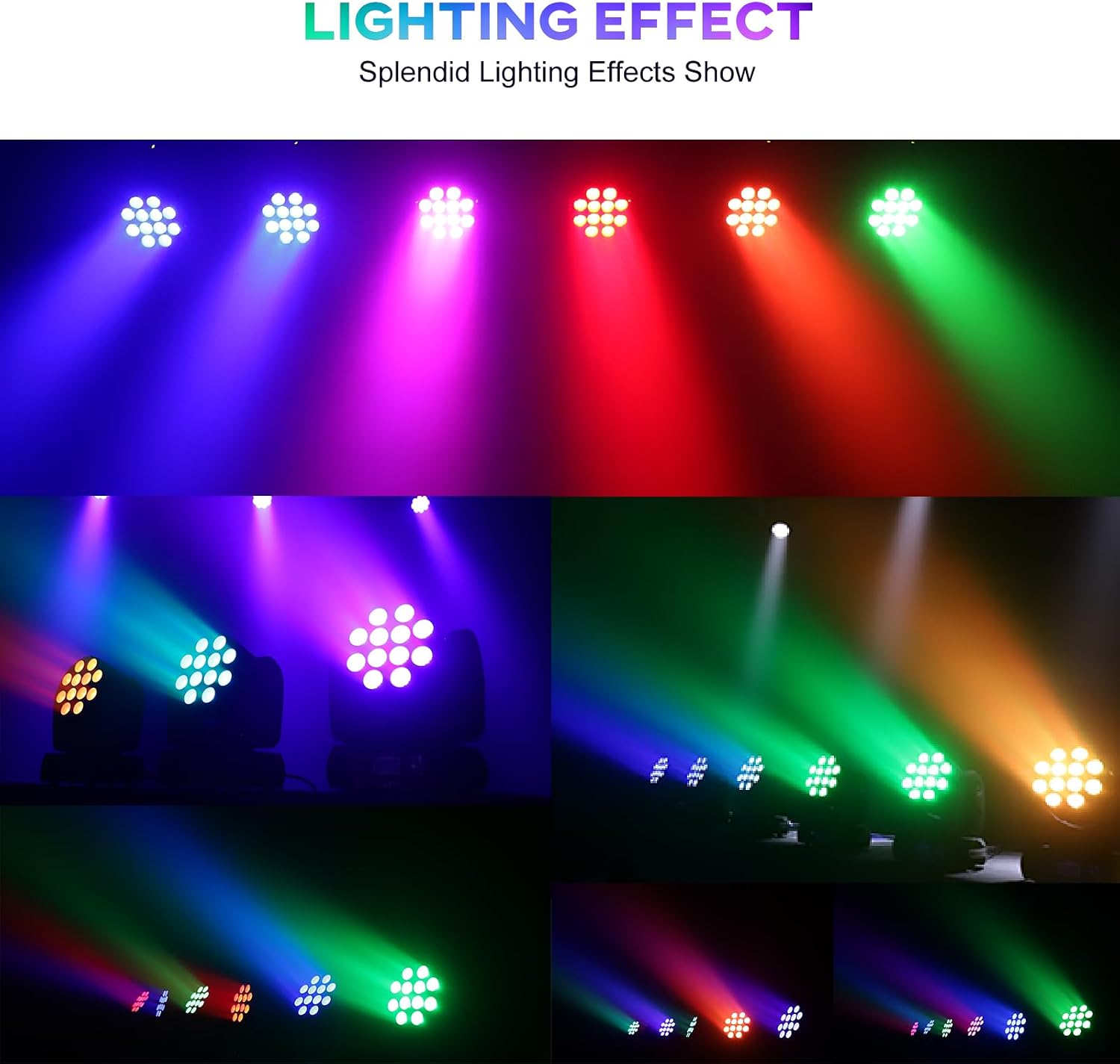 Thumbnail 1 de Moving Head Stage Light, 12x12W LED