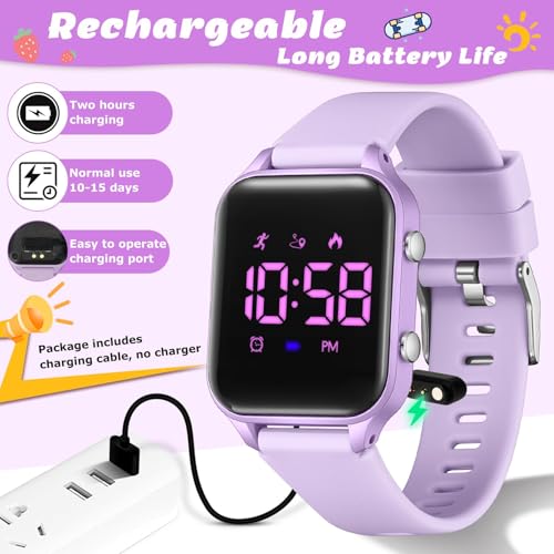 Thumbnail 5 de Timever Reloj Digital para Niños con Podómetro y Alarma – Sin App ni Teléfono