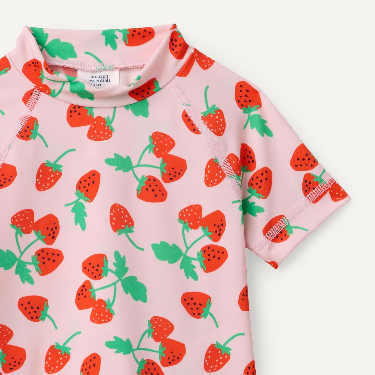 Thumbnail 3 de Amazon Essentials Mädchen Rashguard T-Shirt mit kurzem Arm – eng anliegende Passform für den Schwimmbereich