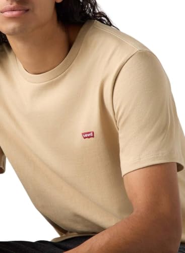 Detalle de Levi's SS Original Housemark Tee - T-Shirt Homme Col Rond, Manches Courtes, Fit Standard (Chino, Taille S)