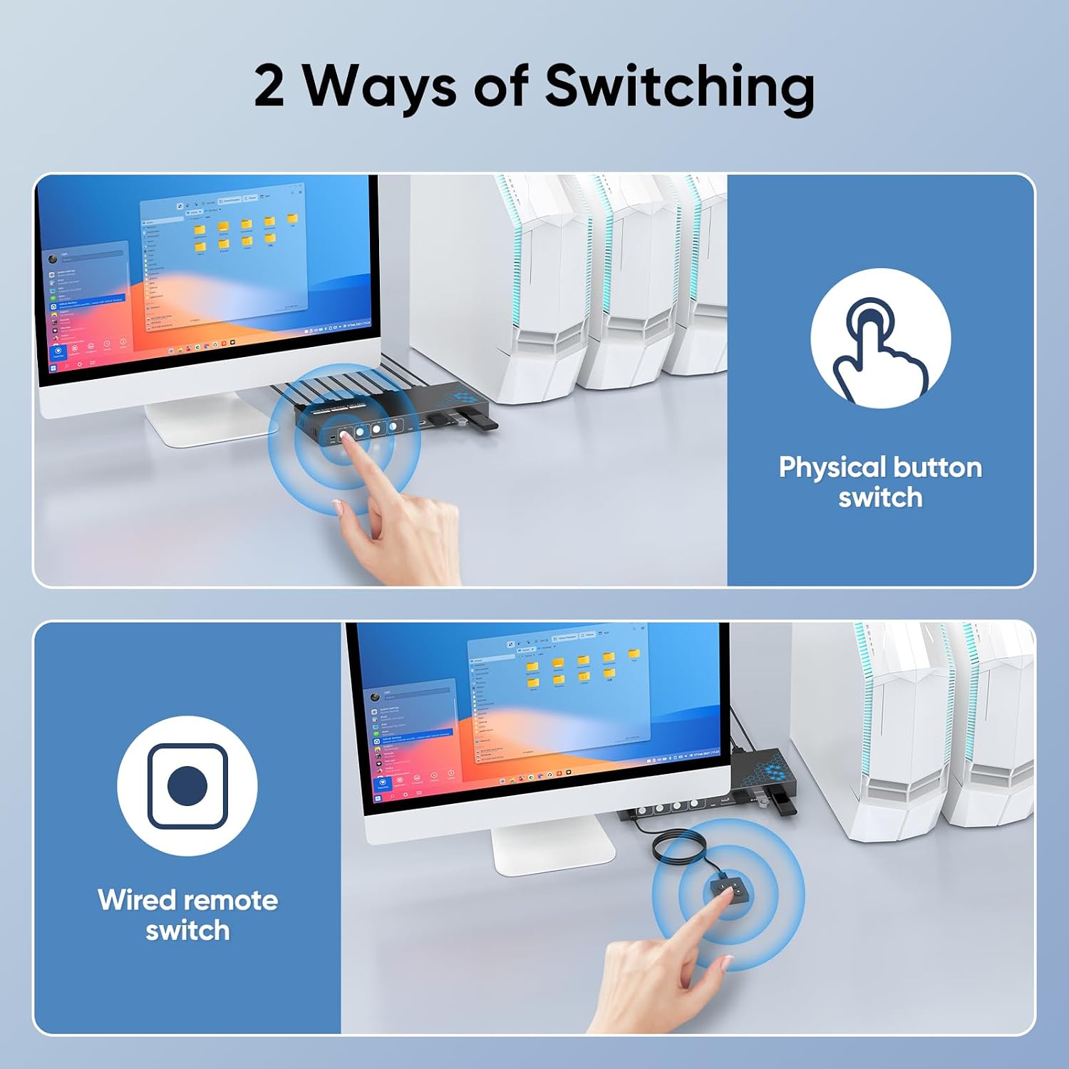 Thumbnail 5 de USB 3.0 HDMI KVM switch for 4 computers