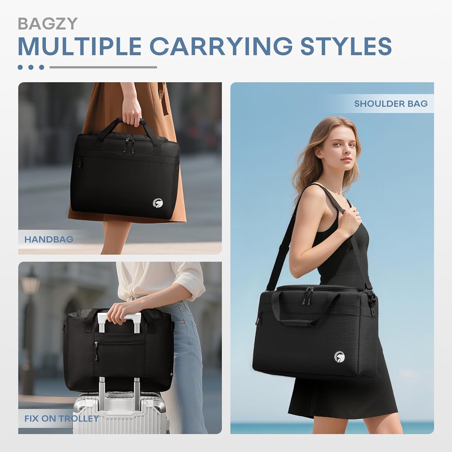 Thumbnail 1 de BAGZY Borsone da Viaggio 40×30×15 cm – Borsa da Cabina impermeabile 20L, multiuso