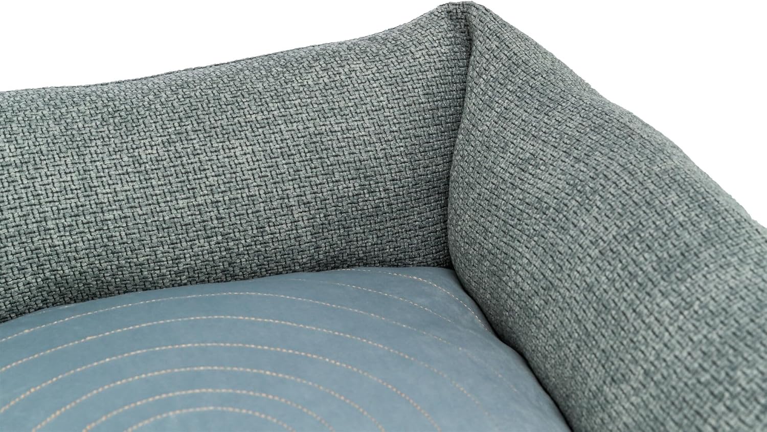 Detalle 2 de TRIXIE Panier Viviana 100x70 cm — Panier chien bleu-gris avec housse velours et coussin intégré