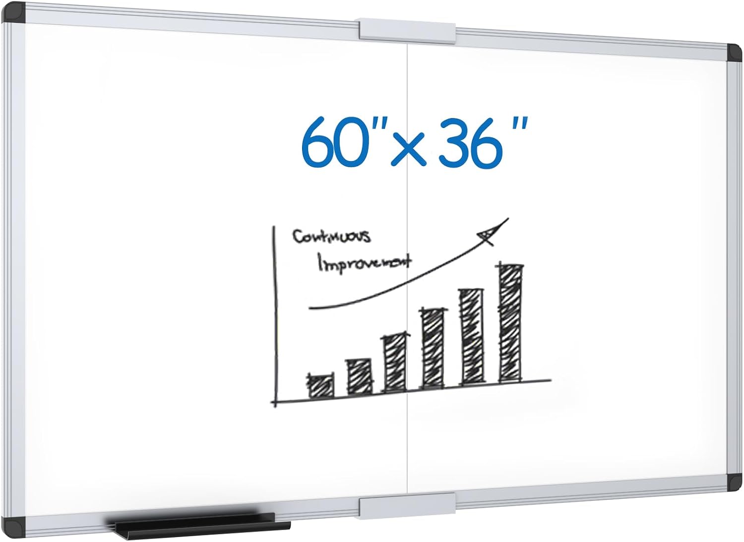 Thumbnail 6 de VIZ-PRO Magnetic Whiteboard 72 x 48 Inches