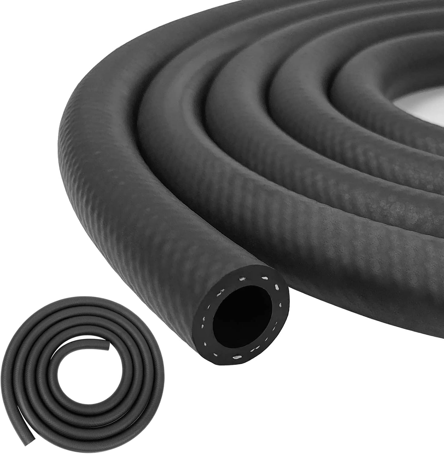 Detalle de Eunice 1/4-Inch (6 mm) ID NBR Fuel Line Hose, 5 FT, Push-Lock