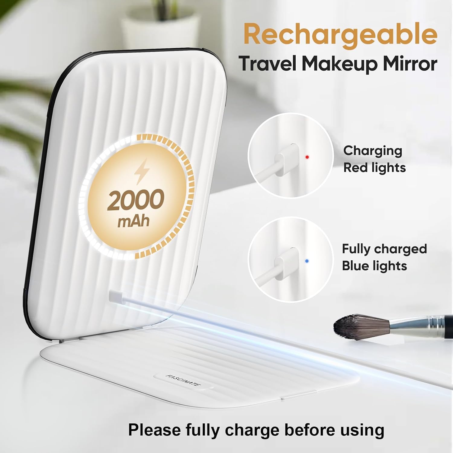 Detalle 2 de FUNTOUCH Travel Makeup Mirror 2000mAh