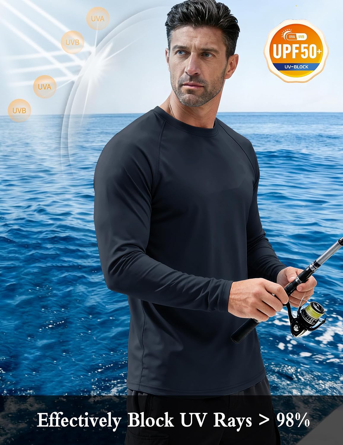 Detalle de GOLDPKF UPF 50+ sun protection shirt