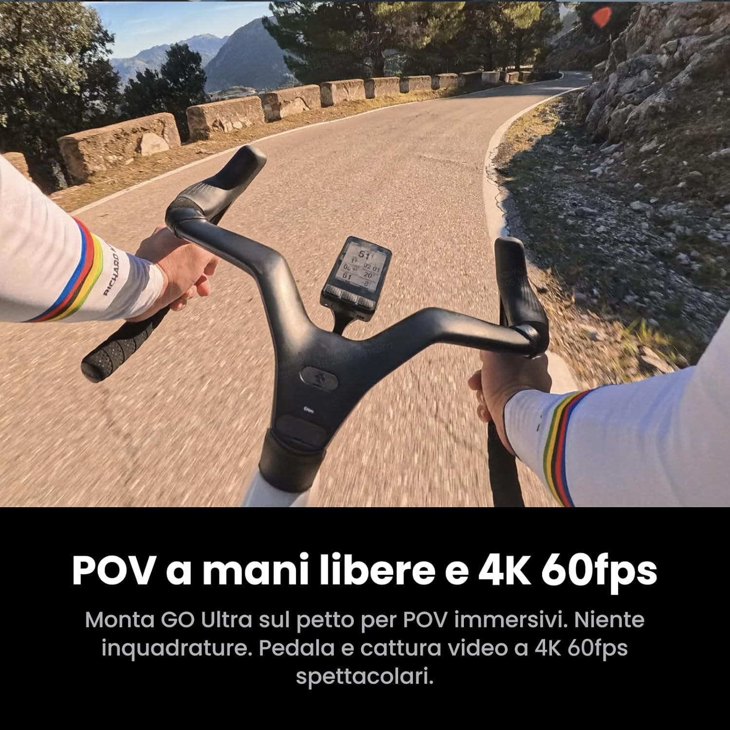 Thumbnail 4 de Insta360 GO Ultra edizione Pogačar – Action cam mini POV 4K, 156° FOV, 53 g