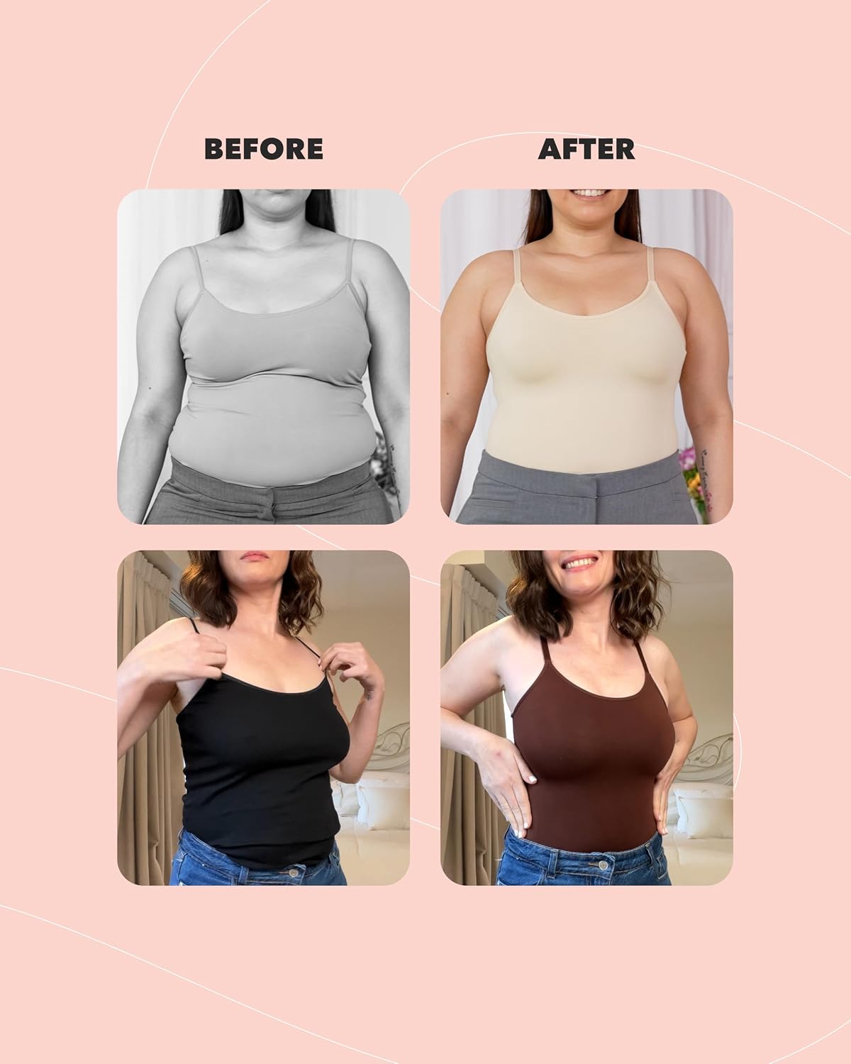Thumbnail 4 de SHAPERMINT Scoop Neck Cami Body Shaper