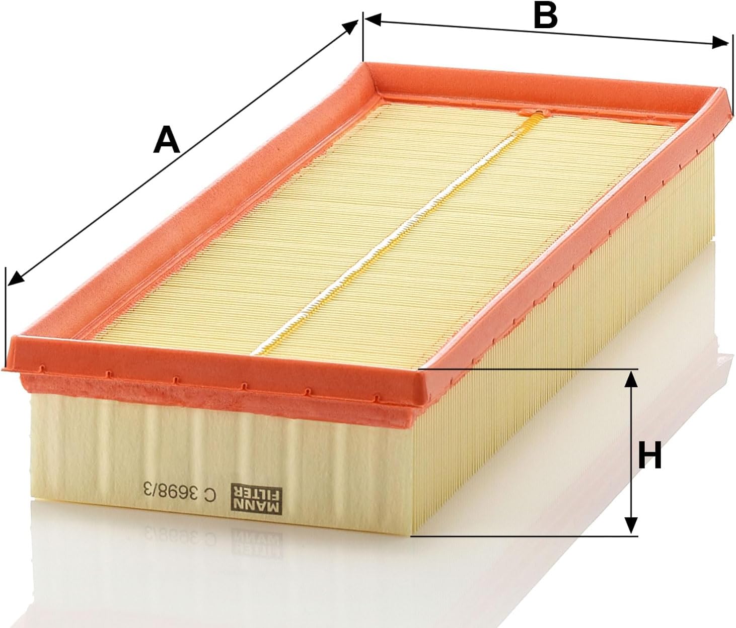 Thumbnail 2 de MANN-FILTER C 3698/3-2 Luftfilter 355 mm 🚗
