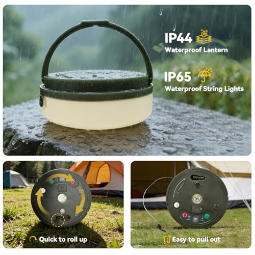 Thumbnail 1 de Nacvo Camping String Lights 10M/100LED with USB Rechargeable Fairy Lights