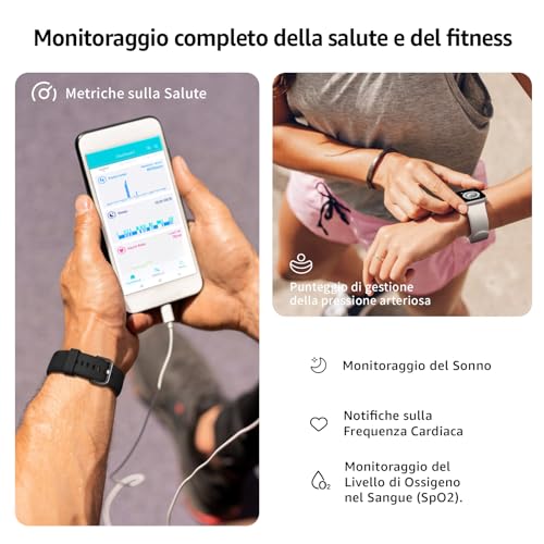 Detalle de AcclaFit Smartwatch Uomo Donna 1.85": 140 modalità, chiamate, SpO2, sonno e IP68