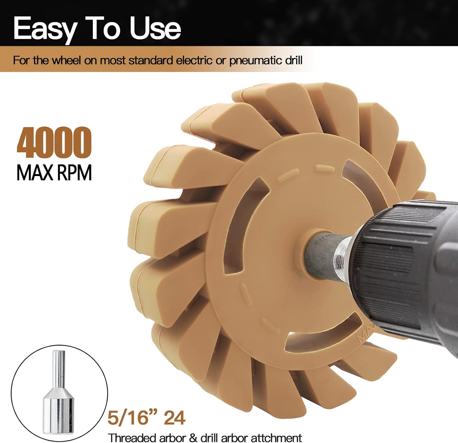 Detalle 2 de TUCANA Rubber Eraser Wheel 4-inch