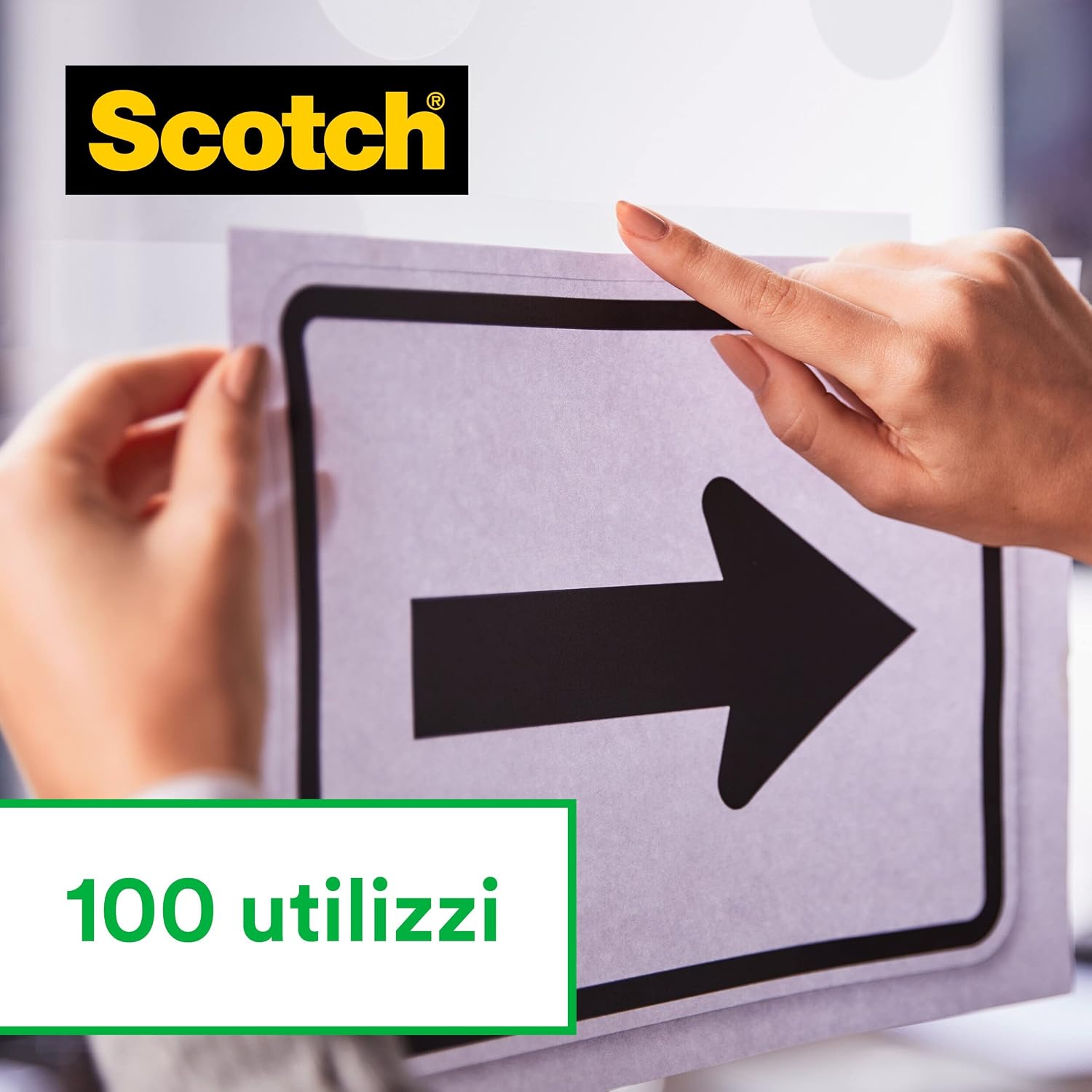 Detalle de Scotch Magic Tape nastro adesivo trasparente scrivibile opaco, 6 rotoli da 19 mm x 33 m