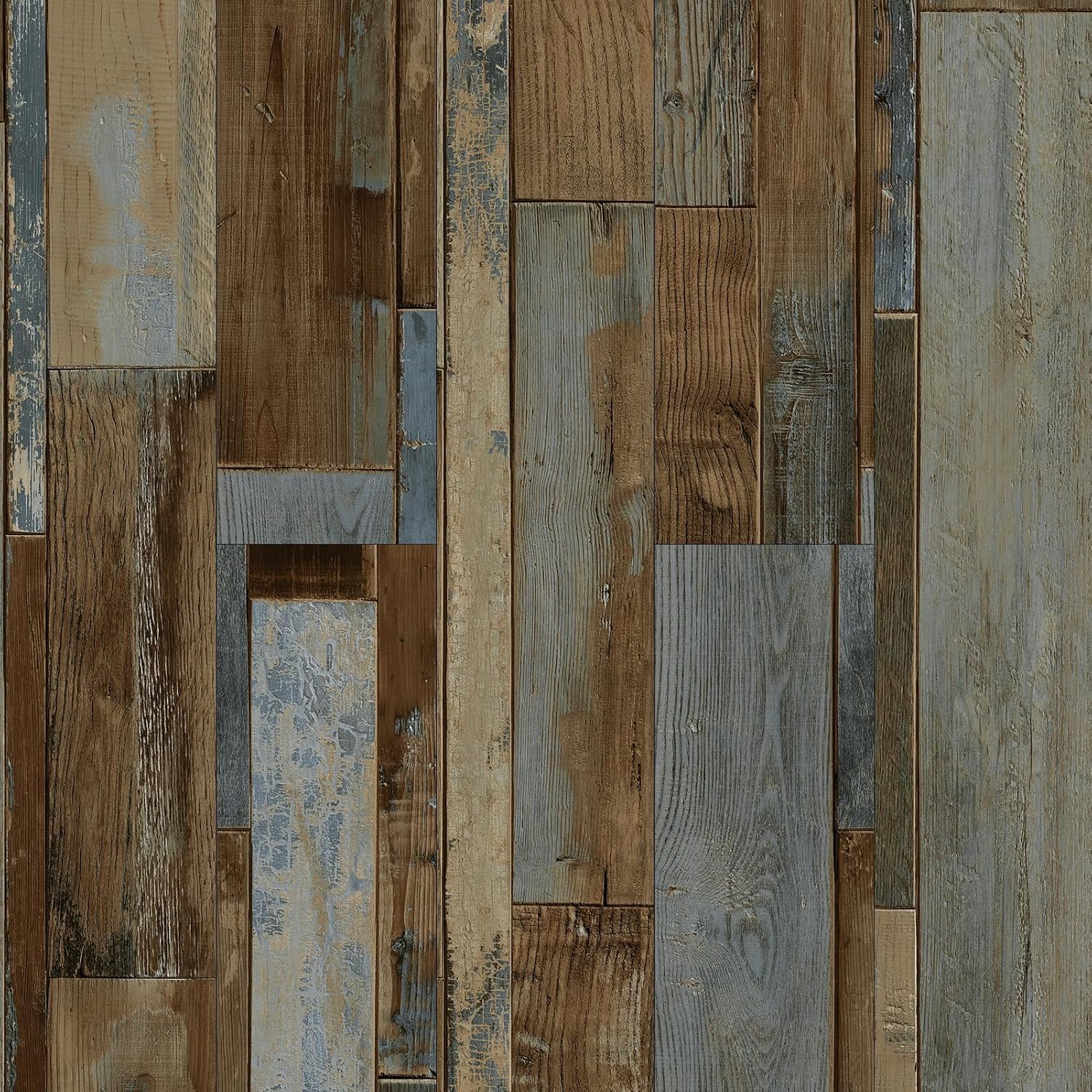 Detalle 2 de GreenFullHouse Floor Tiles Self Adhesive – 37 Pieces, 5.02㎡, Rustic Blue