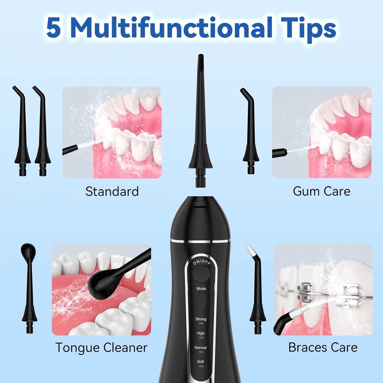Thumbnail 3 de Cordless Portable Water Flosser with 300ML Tank — Travel-Friendly Oral Irrigator