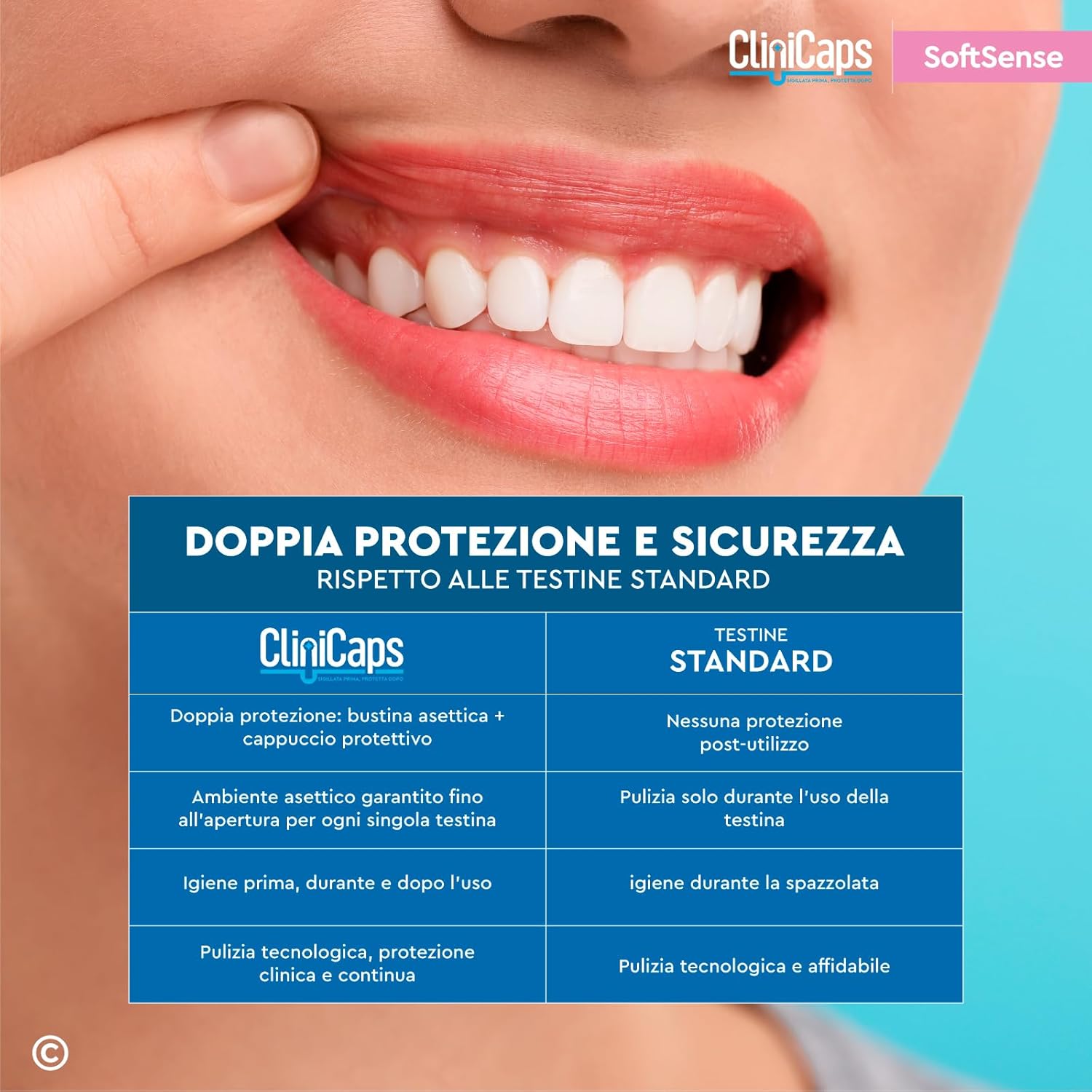 Thumbnail 4 de CliniCaps SoftSense 4 testine morbide per gengive sensibili