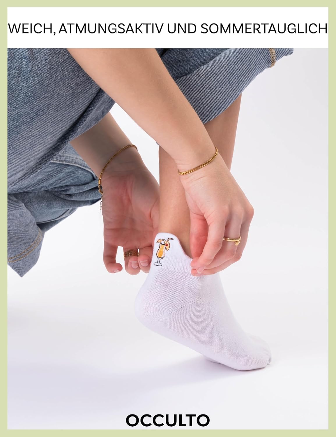 Detalle de Occulto Sneaker Socken Luca – 3er/6er Pack für Damen & Herren