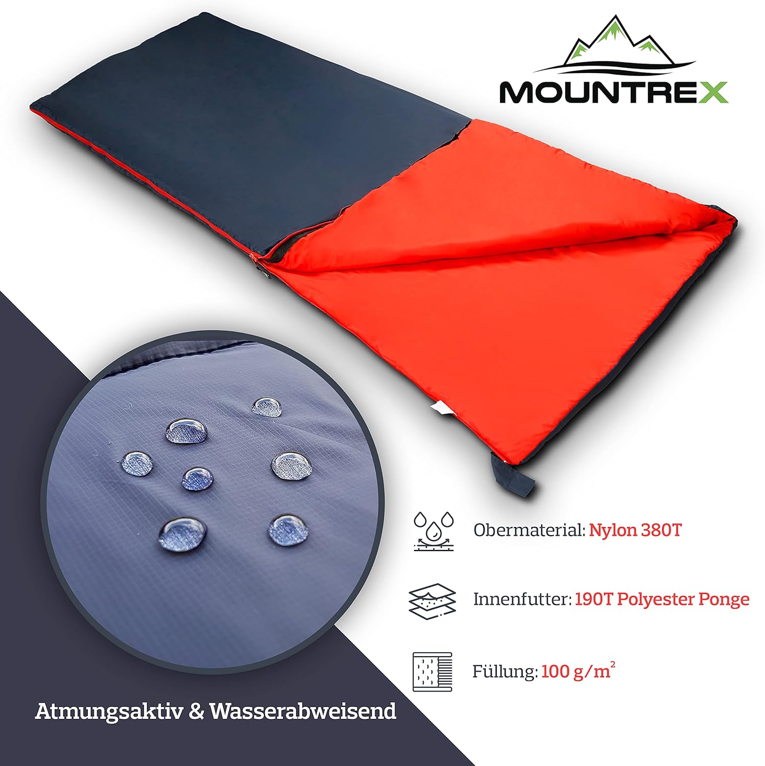 Thumbnail 2 de MOUNTREX Schlafsack Ultraleicht 200×75 cm