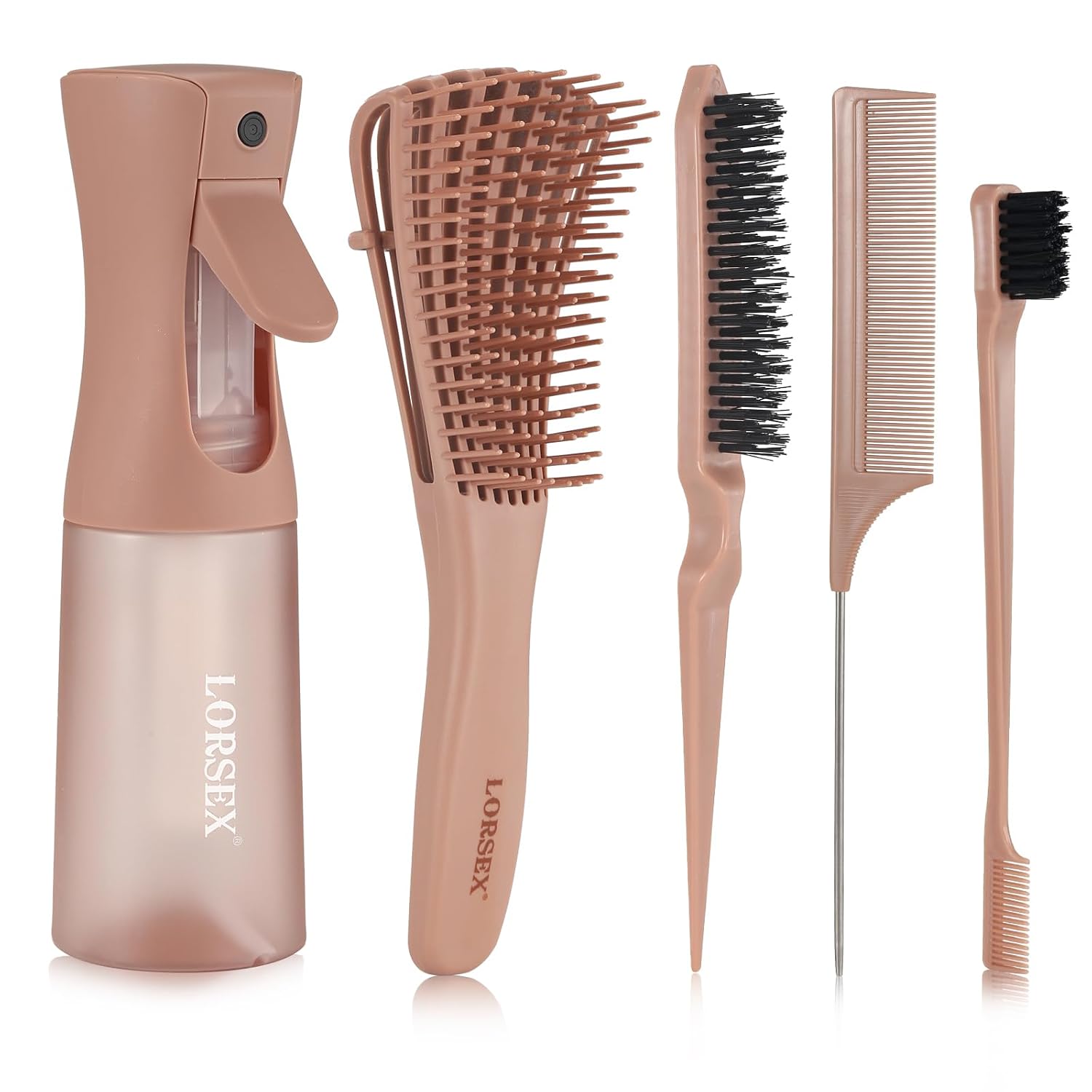 Detalle de LORSEX Haarbürste Set für Afro Haare 200 ml
