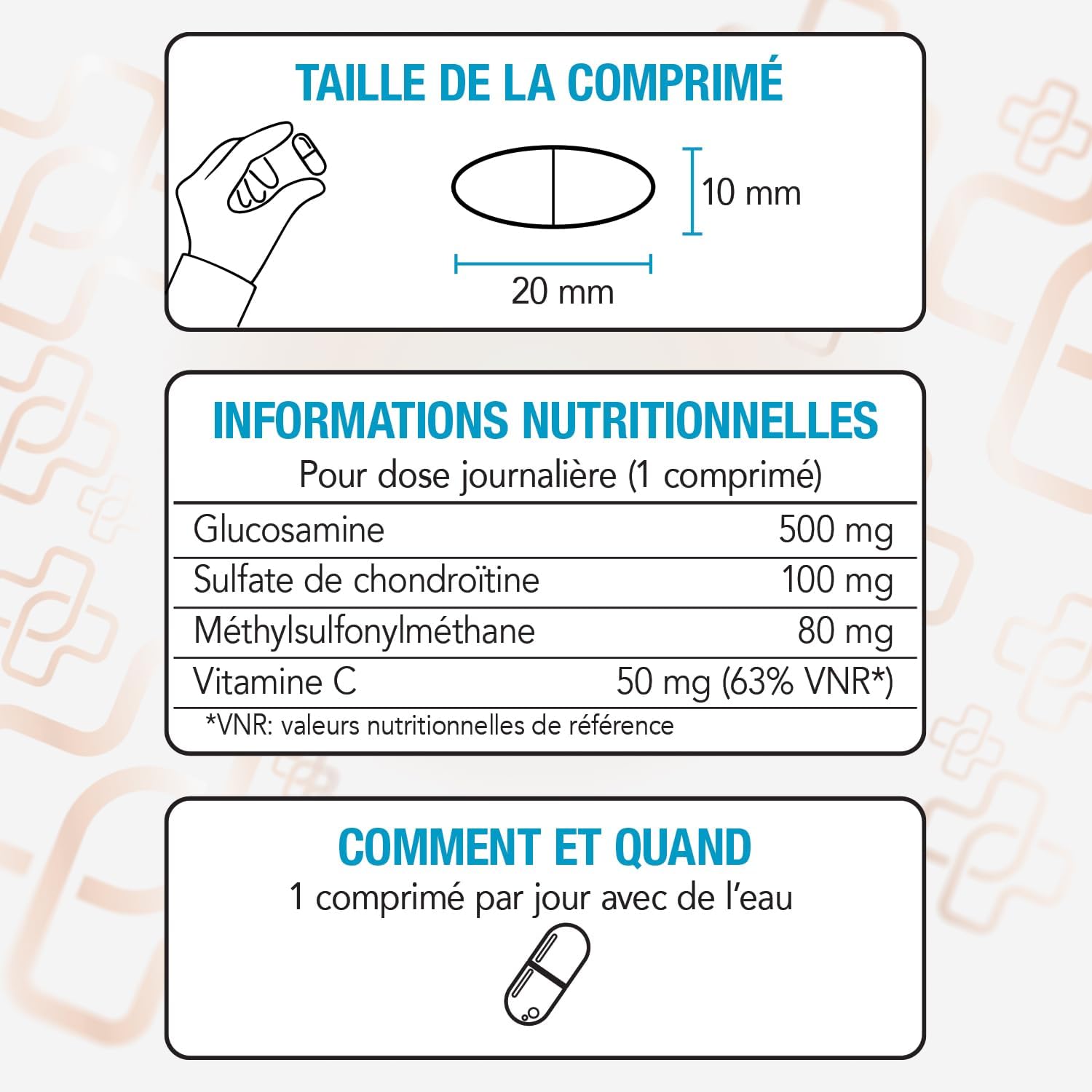 Thumbnail 5 de PiùLife Glucosamine 180 comprimés 💊