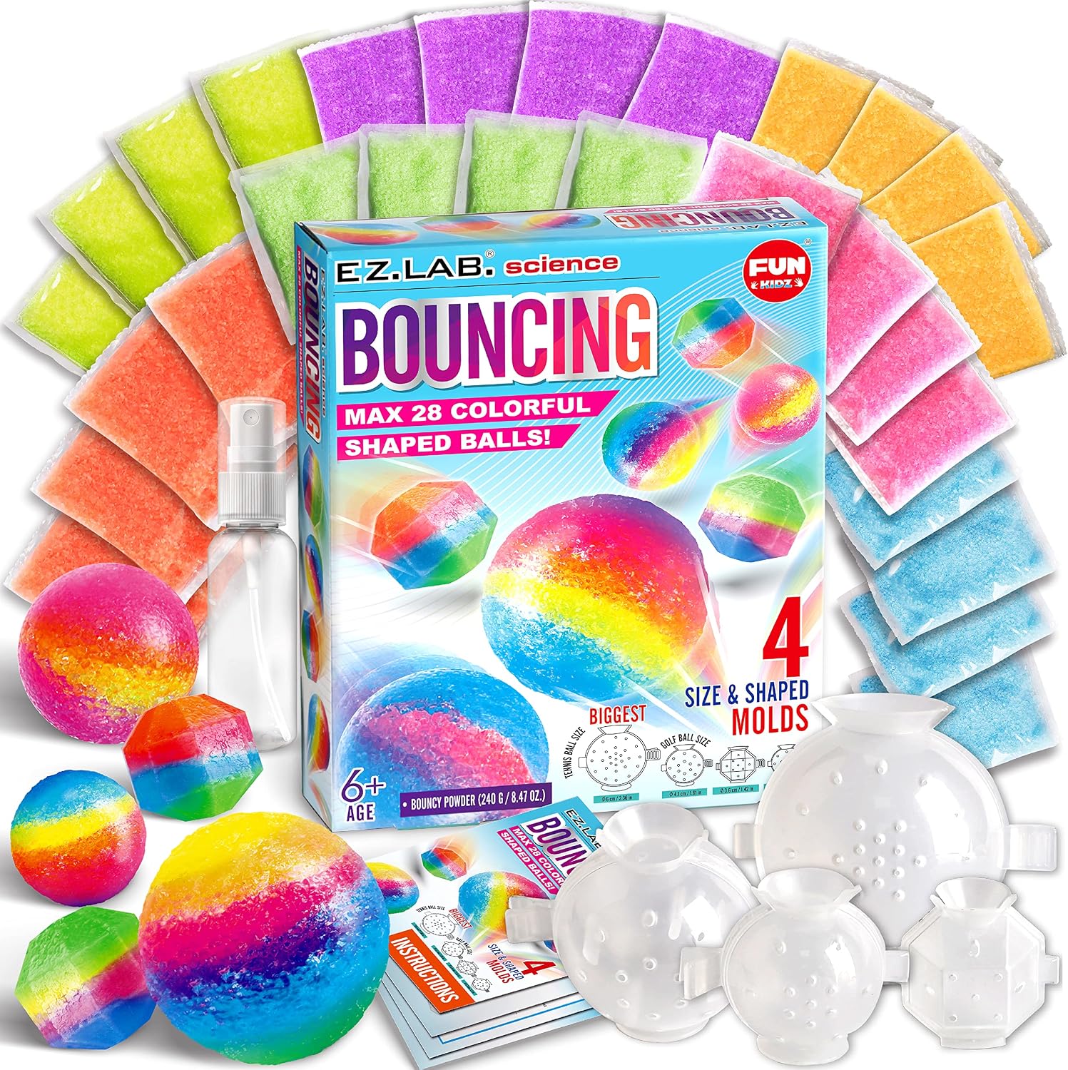 Detalle de FunKidz Big Bouncy Ball Kit for Kids DIY Kit 🎈