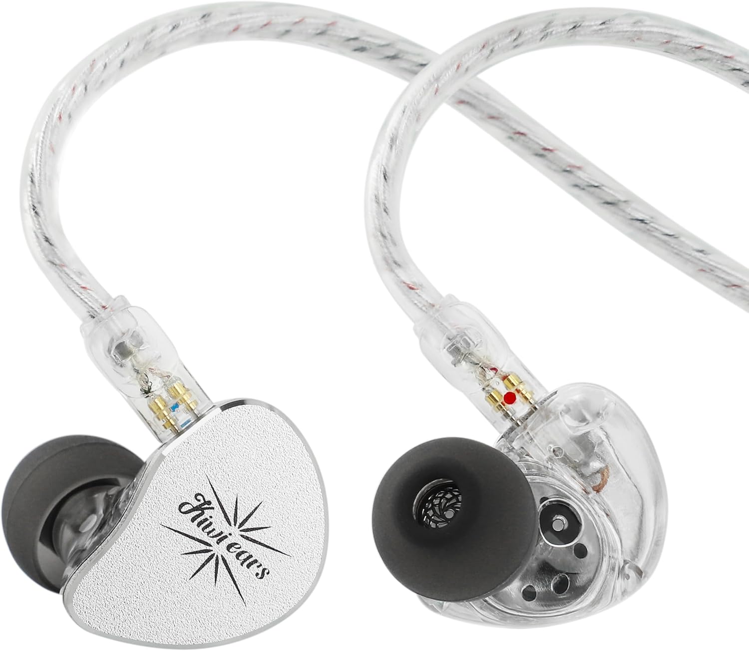Detalle de Linsoul Kiwi Ears Belle 10mm DLC Dynamic Driver In-Ear Monitor (Silver, Without MIC)